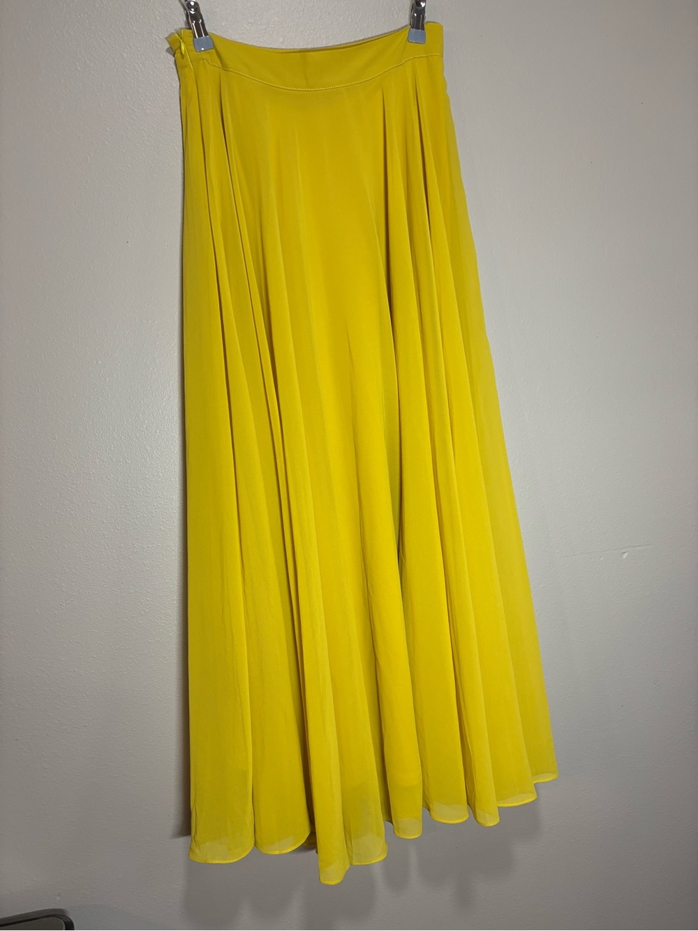 Morning Lavender- Bright Yellow Women's Lightweight Maxi Skirt
